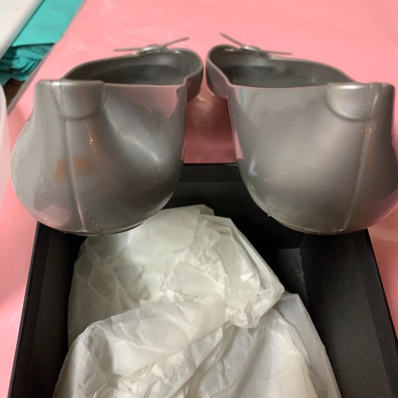 Marc Jacobs Silver Jelly Ballet Flats - Picture 3 of 5